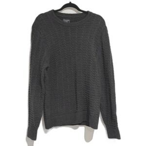 Abercrombie Mens M Sweater‎ Grey Brown Geometric Preppy Date Night Business